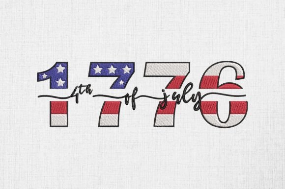 1776 America Flag 4th of July Embroidery Review