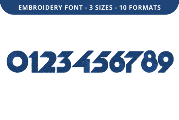 Angle Font 0 to 9