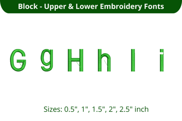 Block Font GHI
