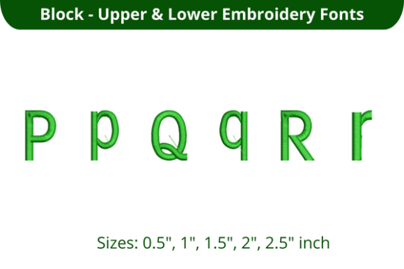 Block Font PQR