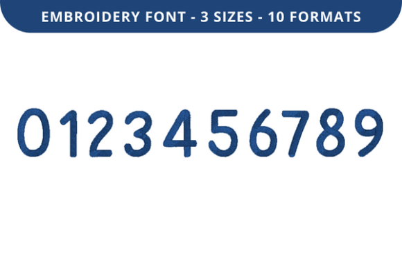 Cloud Bird Font 0 to 9