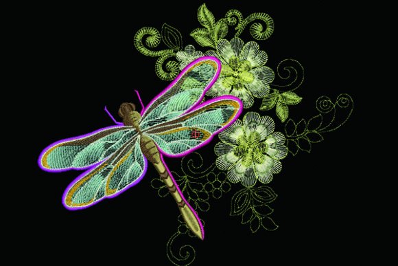 Dragonfly Floral