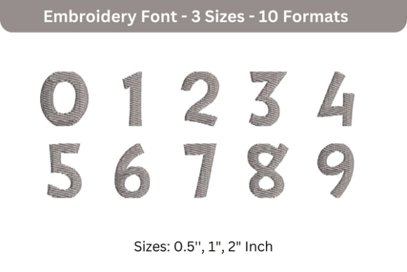 DrSue Font 0 to 9