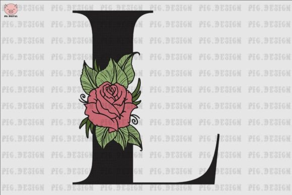Flower Rose Font L Embroidery Review