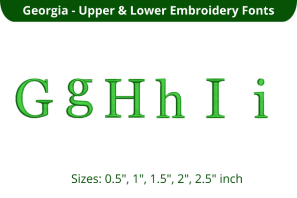 Georgia Font GHI