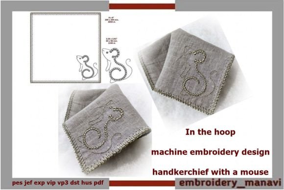 ITH Handkerchief with a Mouse