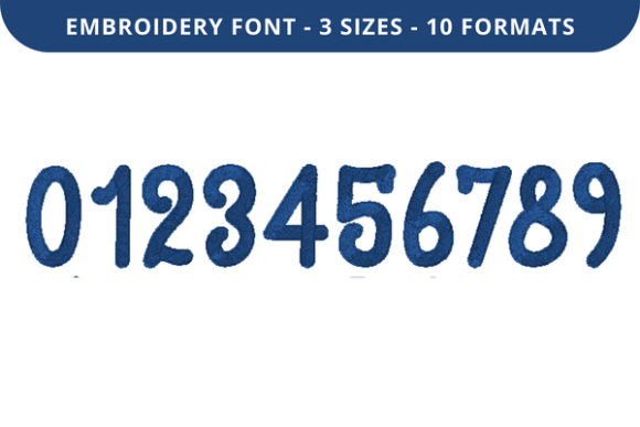 Loretto Font 0 to 9