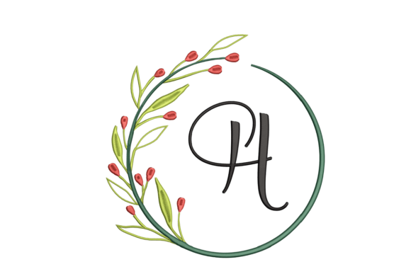 Monogram H: A Versatile Embroidery Design for Small Business Merch