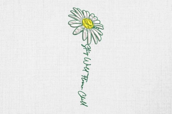 Stay Wild Flower Child Embroidery Design