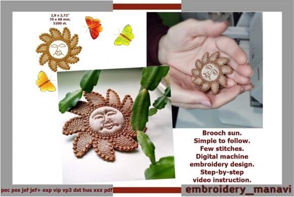 Sun Brooch