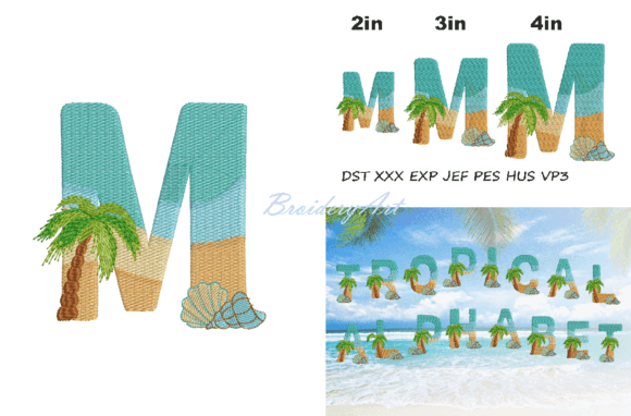 Tropical Font M Embroidery Review