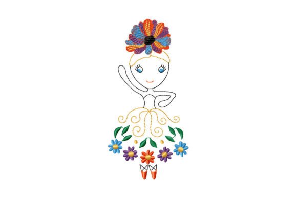 Сute Flower Ballerina